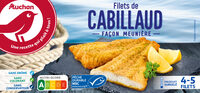 Filets de cabillaud facon meunière