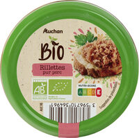 Rillettes Pur Porc Biologique