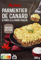 PARMENTIER DE CANARD et PURÉE A LA CRÈME FRAÎCHE