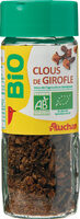 Clous de girofle issus de l'agriculture biologique