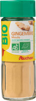 Gingembre moulu issu de l'agriculture biologique