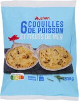 6 Coquilles de Poisson et Fruits de Mer