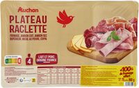 PLATEAU RACLETTEFromage - Jambon cuit - Jambon sec supérieur - Miche au poivre - Coppa