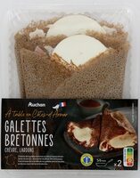 A table en côte d'Armorgalettes Bretonnes chèvre, lardons