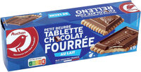 Petit beurre tablette chocolat fourrée au lait