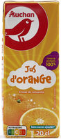 Auchan - jus d'orange à base de concentré