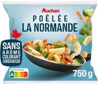 Poêlée Normande Brocolis , carottes, pommes, pommes de terre et sauce au cidre