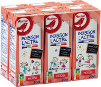 Boisson au lait saveur fraise