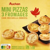 Mini Pizzas 3 fromagesedam, mozzarella, emmental