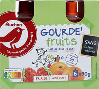 Gourde de Yaourt RIK et ROK fraise ou abricot