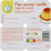 Flan saveur vanille nappé de caramel