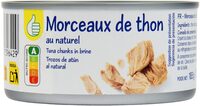 Morceaux de thon au naturel