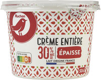 Crème entière épaisse30% Mat. Gr.