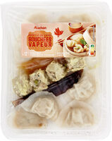 Recette de ChineBouchées vapeursauce aigre douce et sauce sojax12 - 4 hacao poulet - 4 hacao crevettes - 4 xiu mai porc - sauce aigre douce et sauce soja