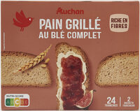 Pain grillé au blé complet