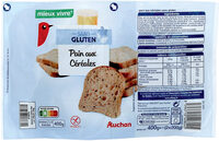 Pain Céréales sans gluten Mieux Vivre Sans Gluten 2x200 g