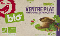 Infusion Ventre plat menthe poivrée anis mauve réglisse BIO
