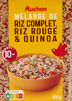 Mélange de riz complet, riz rouge et quinoa