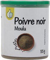 Poivre noir moulu