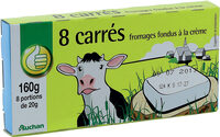8 carrésfromages fondus à la crème