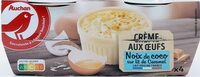 Crème aux œufs - Noix de coco- Sur lit de caramel