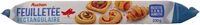 Pâte feuilletée sans additif rectangulaire et créative