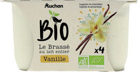Yaourt brassé vanille issu de l'agriculture biologique