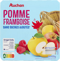 Pomme framboise sans sucres ajoutés**Contient des sucres naturellement présents dans les fruits.