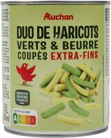 Duo haricots verts et haricots beurre extra fins coupés