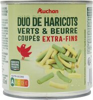 Duo haricots verts et haricots beurre extra fins coupés
