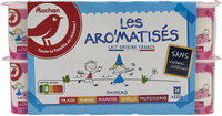 Les AROMATISESsaveurs fraise, banane, framboise, vanille, fruits des bois