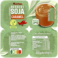 Dessert au soja, au caramelPicto Soja Origine France sans OGM
