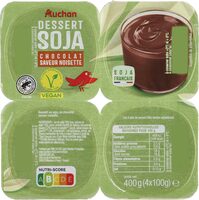 Dessert soja chocolat saveur noisettePicto Soja Origine France