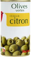 Olives vertes farcies à la pâte de citron
