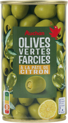 Olives vertes farcies à la pâte de citron