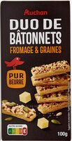 DUO DE BÂTONNETS fromage et graines