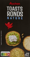 Toasts ronds nature