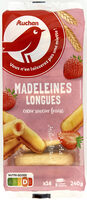 Madeleines longues coeur saveur fraise