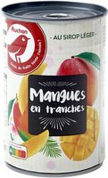 Mangues en tranches au sirop léger