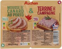 Terrine de campagne dorée au fourMousse de canard au Porto