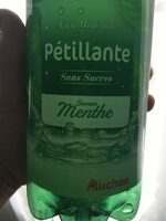 Eau minérale pétillante sans sucres saveur menthe