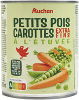 Petits pois extra-fins et jeunes carottes à l'étuvée
