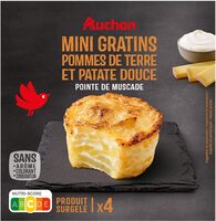 Mini gratins pommes de terre et patate doucePointe de muscade