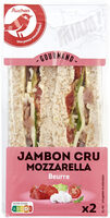 GourmandJambon cru mozzarellaBeurre