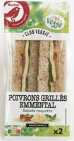 Poivrons grillés EmmentalSalade roquetteSauce basilic