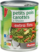 Petits pois extra fins et carottes à l'étuvée