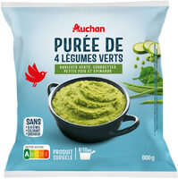 Purée de 4 légumes verts cuisinée