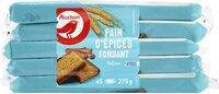 Pain d'épices fondant nature