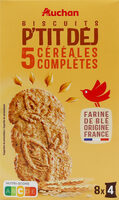 Biscuits P'tit Déj 5 Céréales Complètes