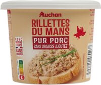 Rillettes du Mans pur porc sans conservateur sans graisse ajoutée